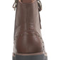 Botas de combate femininas American Rag Tatum Leather Studded, marrom, tamanho 5,5 M