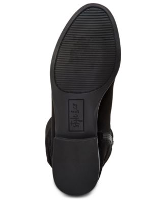 Botas Kelimae Scrunched Femininas Style &amp; Co, Preto, Tamanho 10 M