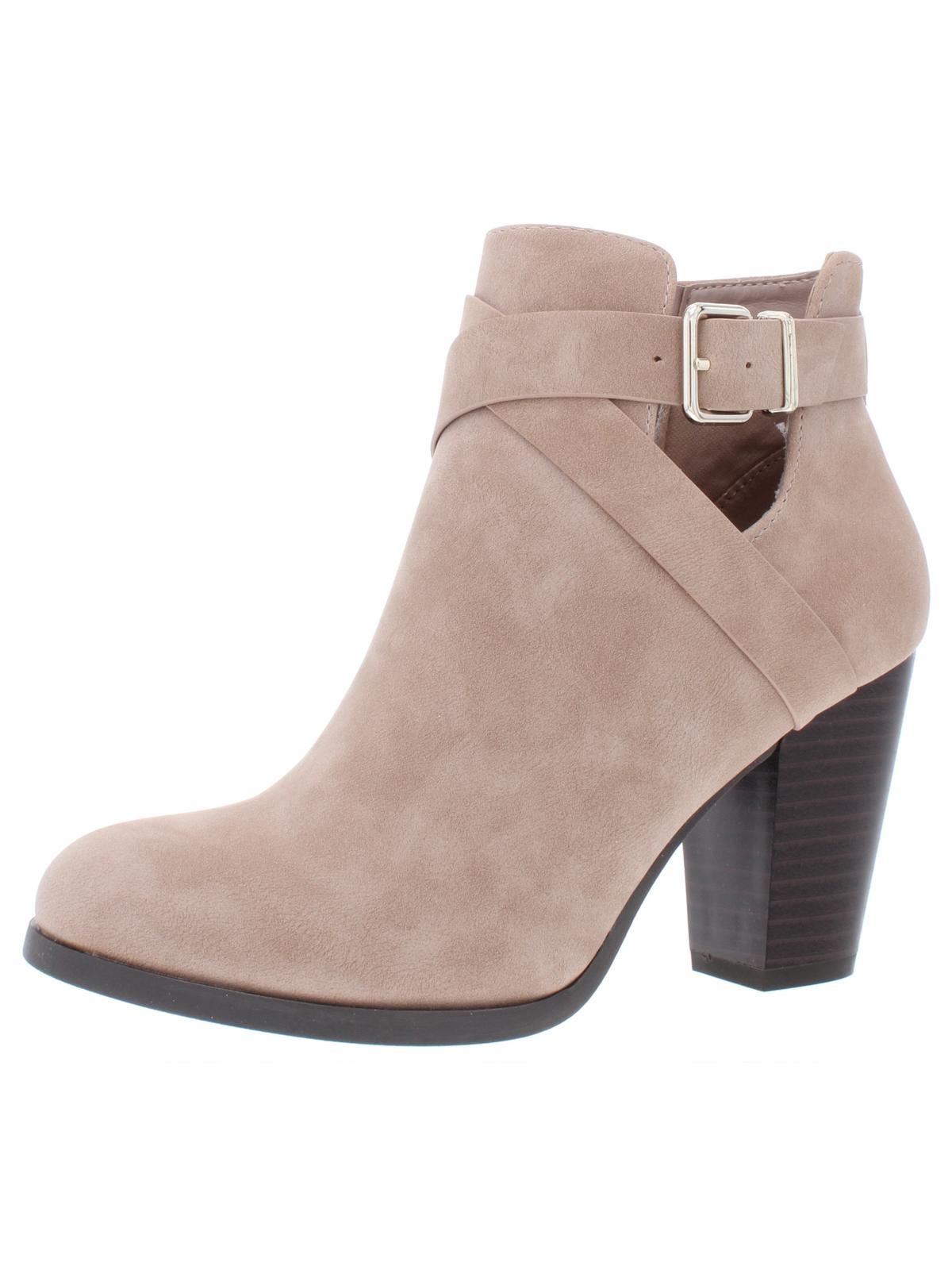 Botas femininas Tecia Buckle Ankle Boots Call It Spring, marrom, tamanho 11 B