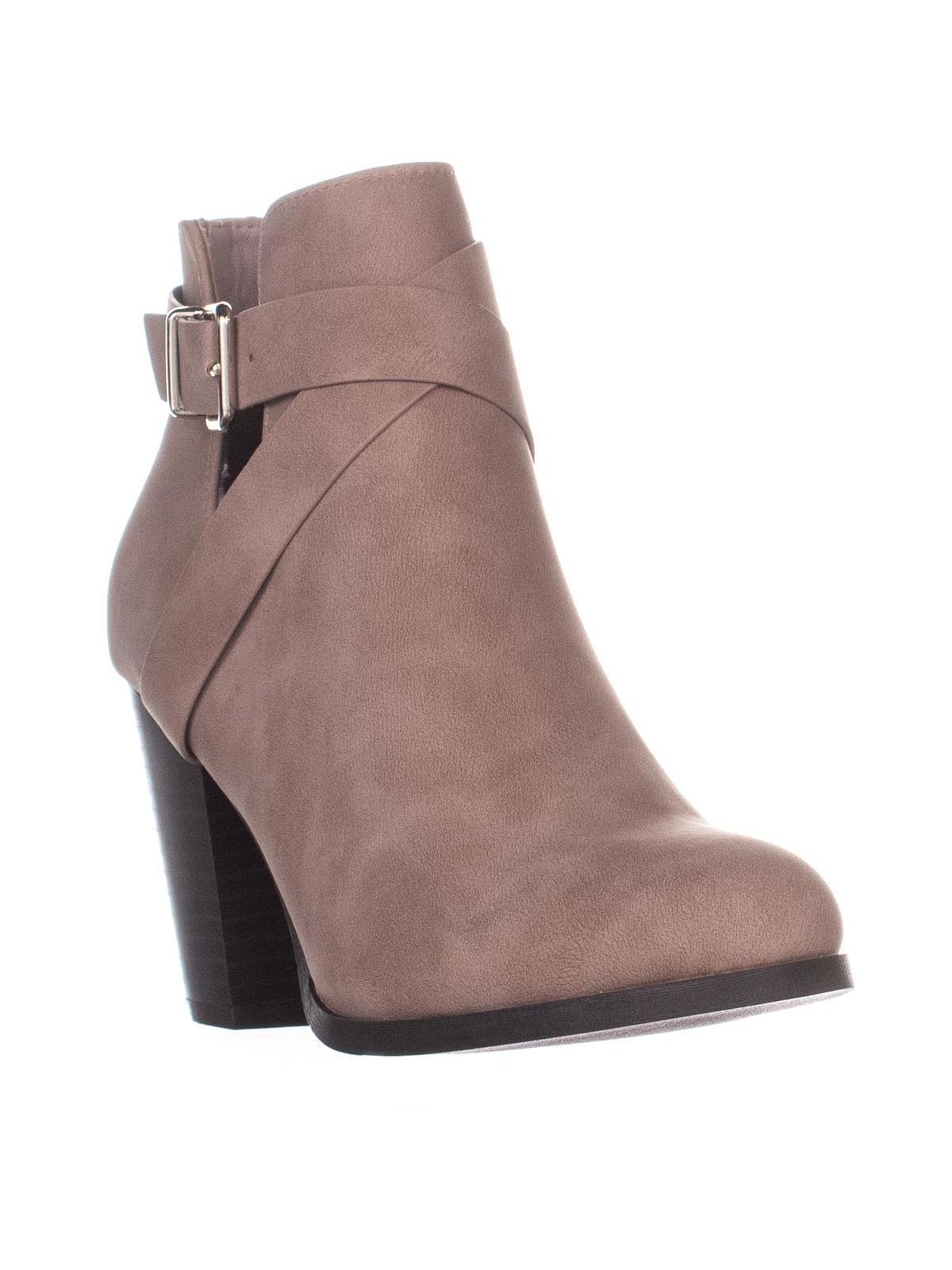 Botas femininas Tecia Buckle Ankle Boots Call It Spring, marrom, tamanho 11 B