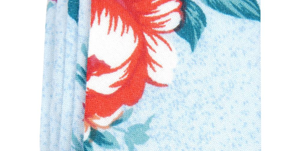 Gravata profissional masculina Penguin by Munsingwear Marino Floral azul tamanho único