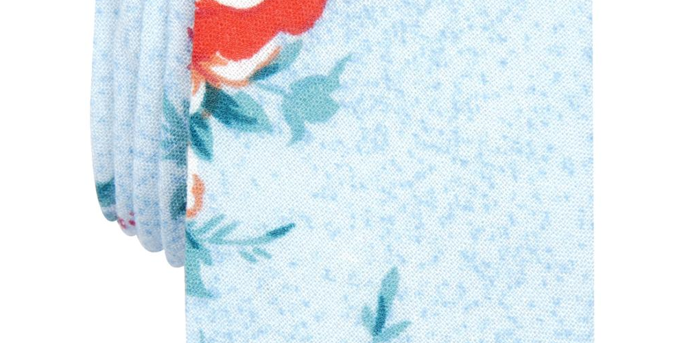 Gravata profissional masculina Penguin by Munsingwear Marino Floral azul tamanho único