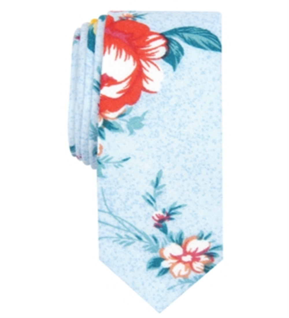 Gravata profissional masculina Penguin by Munsingwear Marino Floral azul tamanho único