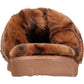INC International Concepts feminino com estampa animal 0,5 e acabamento em pele Yayla, bico redondo, pantufa plataforma, marrom, tamanho 5 M
