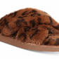 INC International Concepts feminino com estampa animal 0,5 e acabamento em pele Yayla, bico redondo, pantufa plataforma, marrom, tamanho 5 M