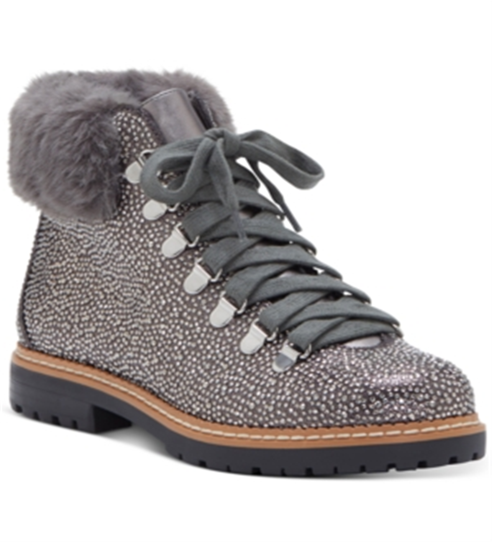 Botas Chelsea femininas INC International Concepts Pravale de pele sintética com bico fechado, tamanho 7 M, cinza