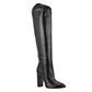Botas sociais femininas Mileena Western da Guss, pretas, tamanho 6 M