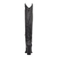 Botas sociais femininas Mileena Western da Guss, pretas, tamanho 6 M