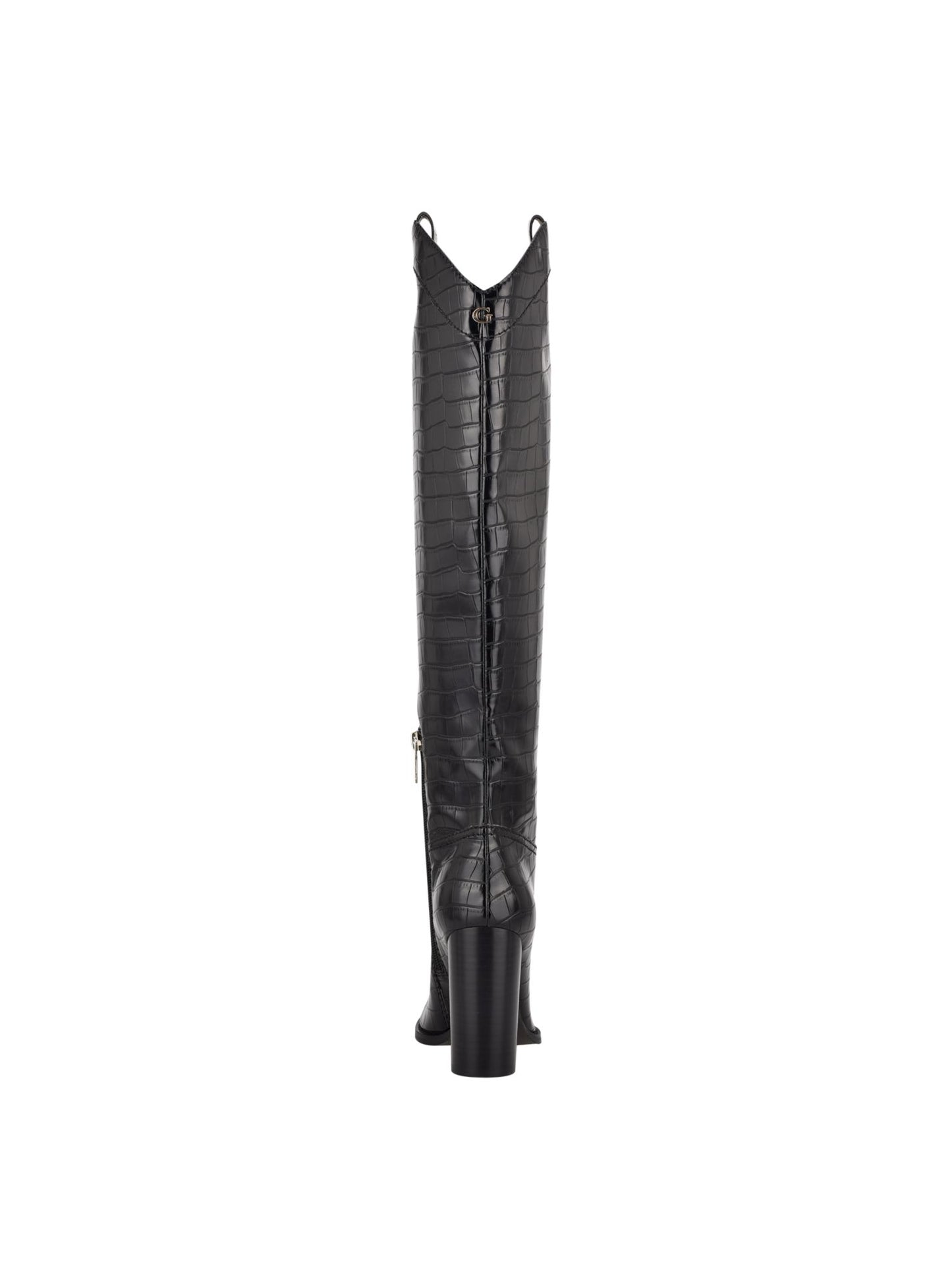 Botas sociais femininas Mileena Western da Guss, pretas, tamanho 6 M