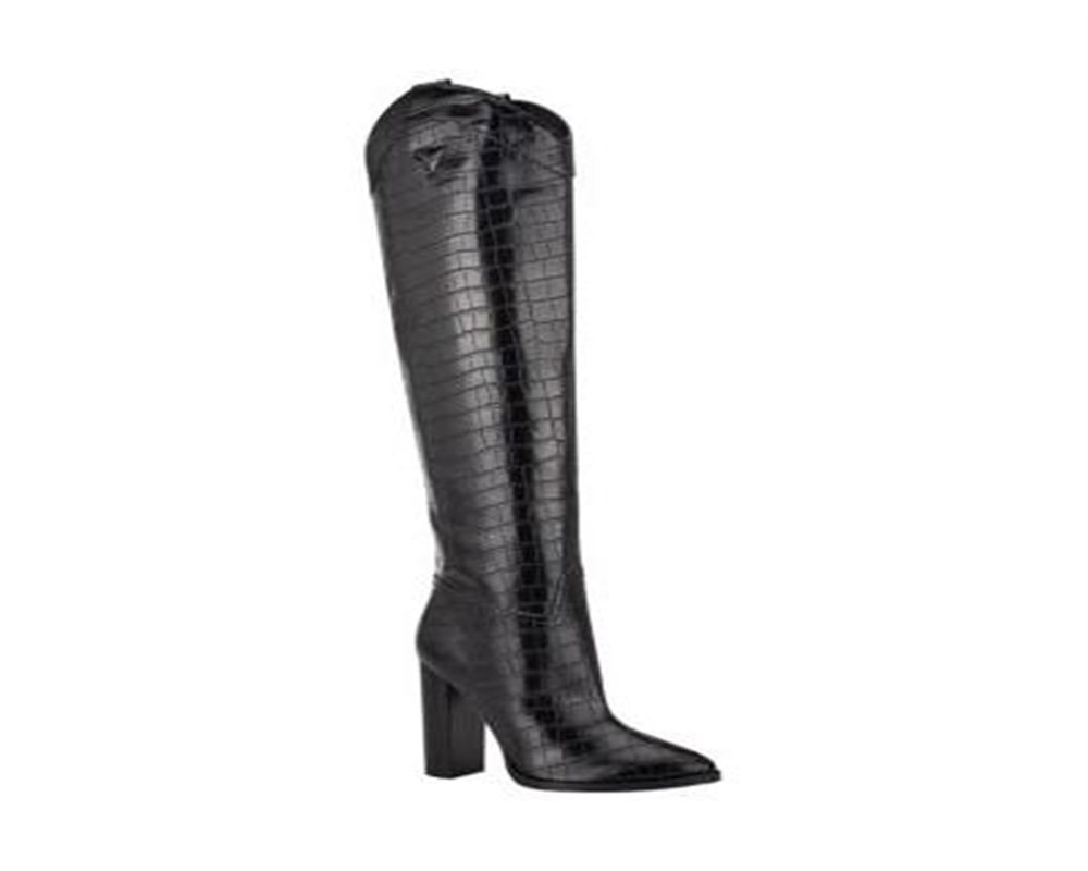 Botas sociais femininas Mileena Western da Guss, pretas, tamanho 6 M
