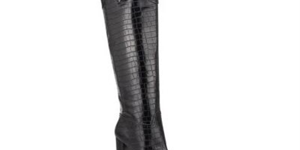 Botas sociais femininas Mileena Western da Guss, pretas, tamanho 6 M