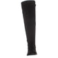 Botas de montaria femininas Material Girl Darcell bico redondo acima do joelho, pretas, tamanho 9,5 m