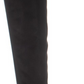 Botas de montaria femininas Material Girl Darcell bico redondo acima do joelho, pretas, tamanho 9,5 m