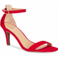 Material Girl Blaire Sandálias Femininas de Duas Peças Sapatos Vermelhos Tamanho 7,5 W