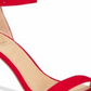 Material Girl Blaire Sandálias Femininas de Duas Peças Sapatos Vermelhos Tamanho 7,5 W
