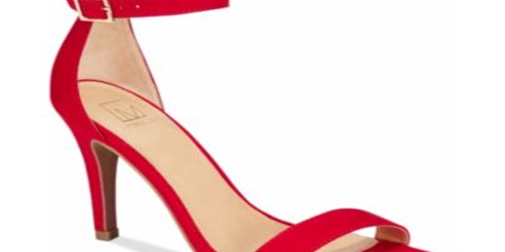 Material Girl Blaire Sandálias Femininas de Duas Peças Sapatos Vermelhos Tamanho 7,5 W