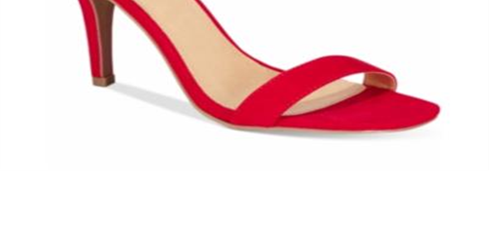 Material Girl Blaire Sandálias Femininas de Duas Peças Sapatos Vermelhos Tamanho 7,5 W