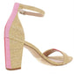 Sandálias femininas Kivah 20 Straw Stripe Heel, marrom, tamanho 8 M, da INC International Concepts