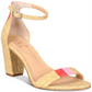 Sandálias femininas Kivah 20 Straw Stripe Heel, marrom, tamanho 8 M, da INC International Concepts