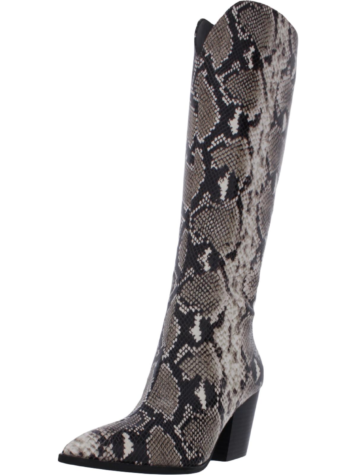 Botas femininas Sukep bico fino com fecho na altura do joelho, tamanho 9,5M, da INC International Concepts
