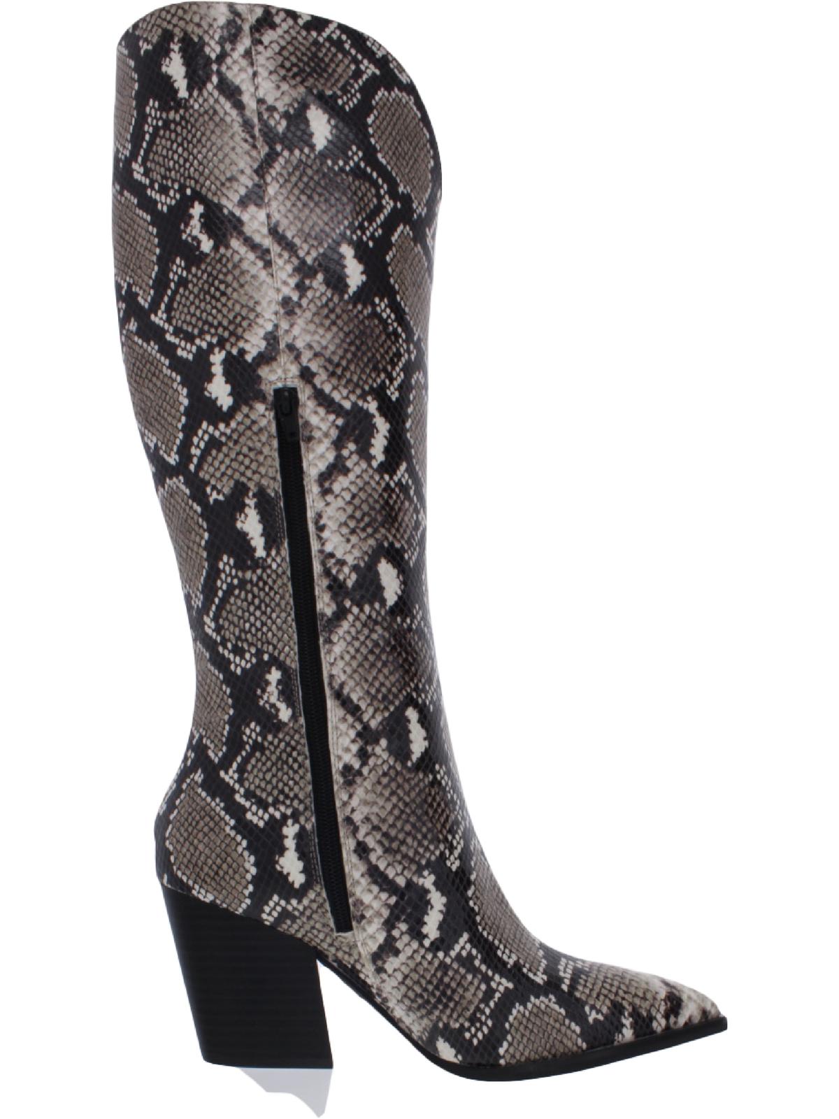 Botas femininas Sukep bico fino com fecho na altura do joelho, tamanho 9,5M, da INC International Concepts