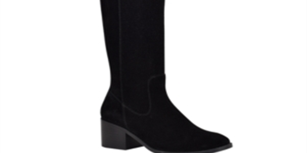Botas de montaria femininas Marc Fisher Rela pretas tamanho 9,5 W