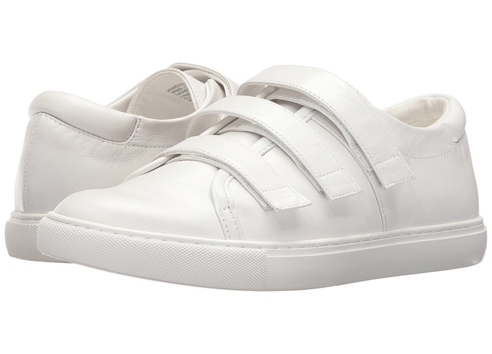 Tênis Kenneth Cole New York Kingcro Couro Feminino Branco Tamanho 7 M