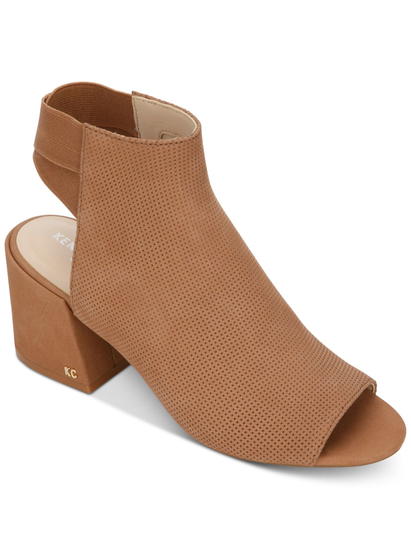 Sapatos femininos Kenneth Cole Hannon Couro Amêndoa Nubuck Amêndoa Tamanho 10 M