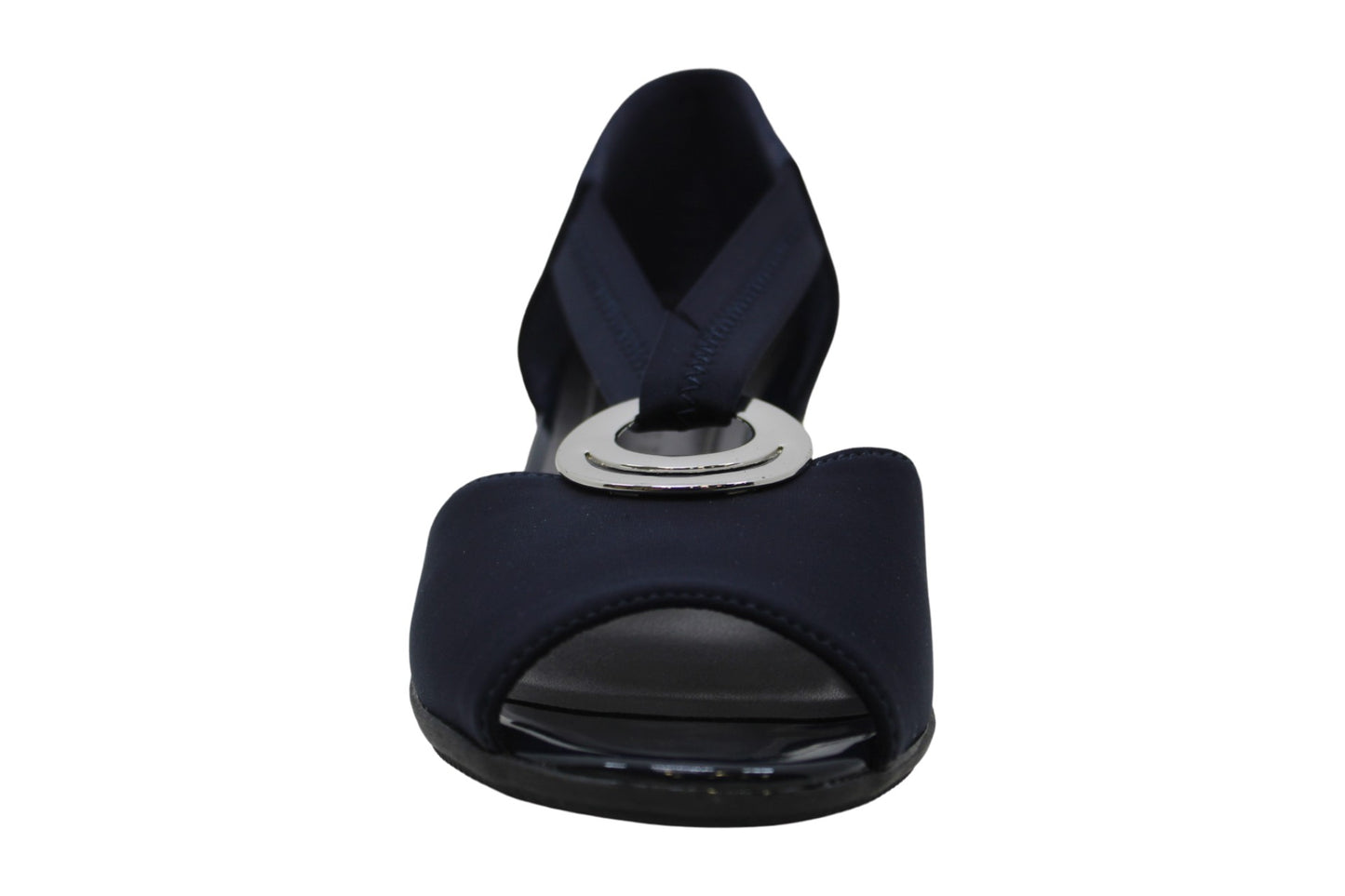 Sandálias plataforma casuais femininas Karen Scott Yolandah com bico aberto, tamanho 7,5 M, azul