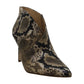 Coleção Feminina Jessica Simpson Casual Totally Snake Layra Leather Bootie Marrom Tamanho 7,5 M