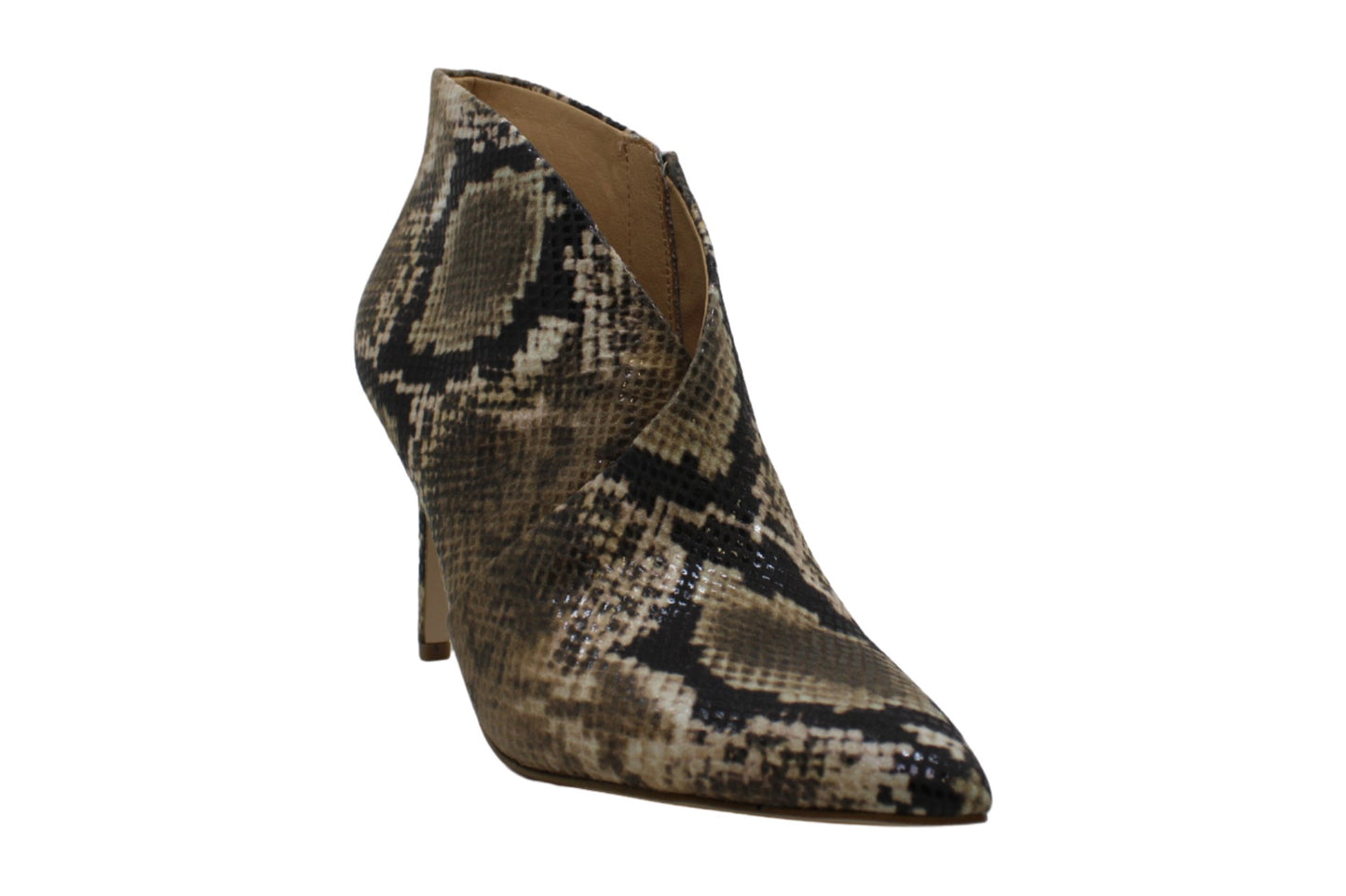 Coleção Feminina Jessica Simpson Casual Totally Snake Layra Leather Bootie Marrom Tamanho 7,5 M