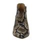 Coleção Feminina Jessica Simpson Casual Totally Snake Layra Leather Bootie Marrom Tamanho 7,5 M
