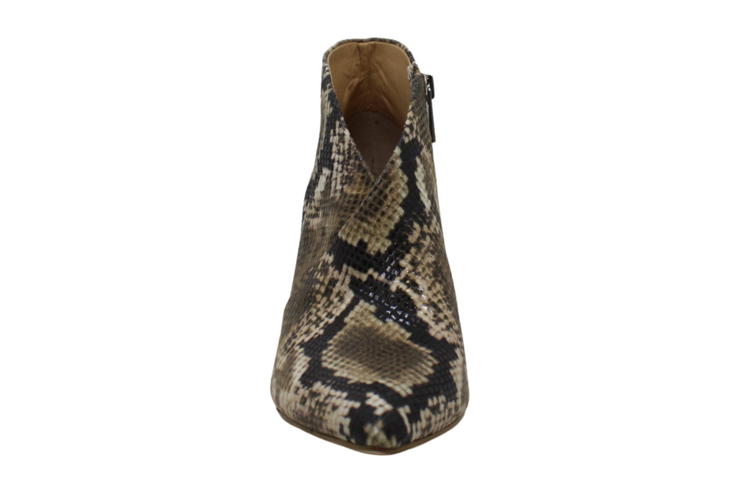 Coleção Feminina Jessica Simpson Casual Totally Snake Layra Leather Bootie Marrom Tamanho 7,5 M