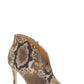 Coleção Feminina Jessica Simpson Casual Totally Snake Layra Leather Bootie Marrom Tamanho 7,5 M