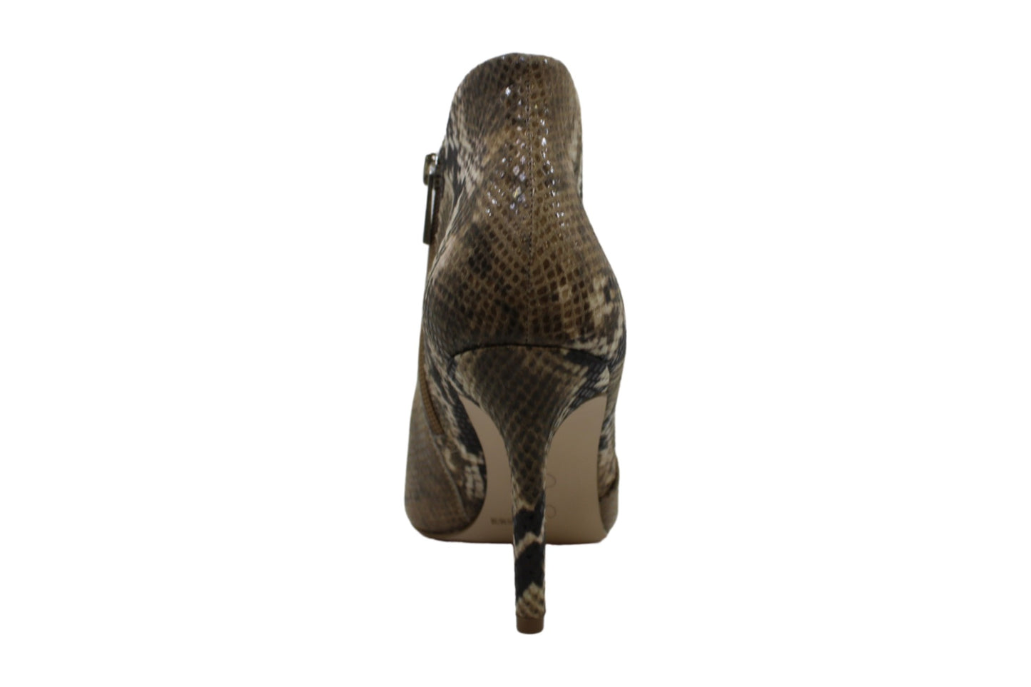 Coleção Feminina Jessica Simpson Casual Totally Snake Layra Leather Bootie Marrom Tamanho 7,5 M