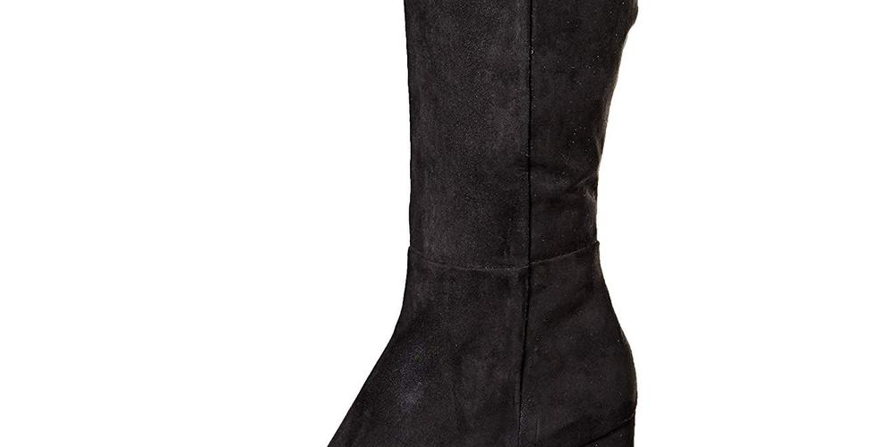 Botas femininas Kenneth Cole Reaction Corie, pretas, tamanho 8,5 M