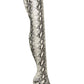 Botas femininas Steven Madden Dominique acima do joelho, tamanho 6,5 M, cinza