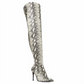 Botas femininas Steven Madden Dominique acima do joelho, tamanho 6,5 M, cinza