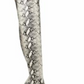Botas femininas Steven Madden Dominique acima do joelho, tamanho 6,5 M, cinza