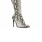 Botas femininas Steven Madden Dominique acima do joelho, tamanho 6,5 M, cinza