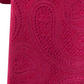 Gravata masculina de seda com estampa paisley Michael Kors vermelha, tamanho único