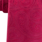 Gravata masculina de seda com estampa paisley Michael Kors vermelha, tamanho único