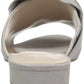 Sandálias femininas Kenneth Cole Reaction Vanya Suede Slide Cinza Tamanho 11 M
