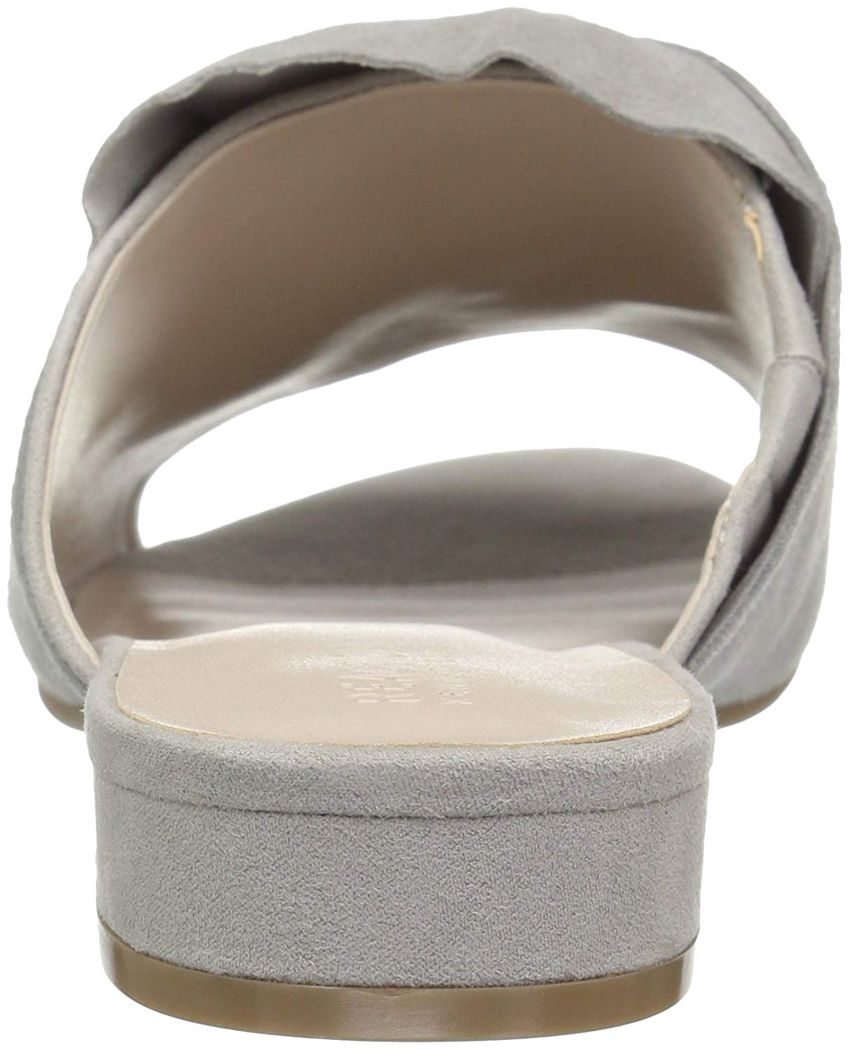 Sandálias femininas Kenneth Cole Reaction Vanya Suede Slide Cinza Tamanho 11 M