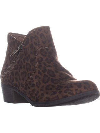 Botas femininas American Rag Abby Ankle Boots Leopard Tamanho 8,5 M