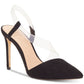 INC International Concepts Sapatos Femininos Clássicos com Bico Fino e Envoltório no Tornozelo, Pretos, Tamanho 10 M