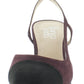Franco Sarto Sandálias femininas Imogen Fabric Cap Toe Casual Slingback Vermelhas Tamanho 7 M