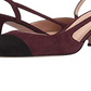 Franco Sarto Sandálias femininas Imogen Fabric Cap Toe Casual Slingback Vermelhas Tamanho 7 M