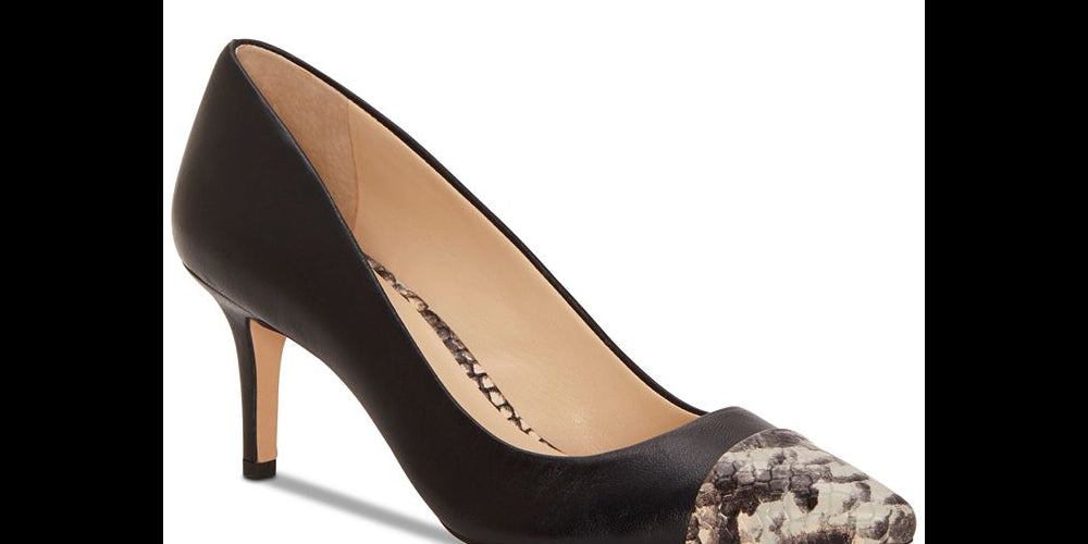 Enzo Angiolini Donata Couro Feminino Bico Fino Clássico Preto Tamanho 9,5M