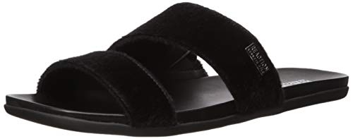 Sandálias rasteiras femininas Kenneth Cole Reaction, pretas, tamanho 8,5 M